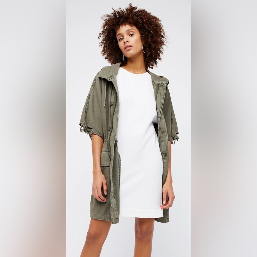 🔥Free People/We The Free🔥 Reworked Army Utility Jacket Sz Large NWOT